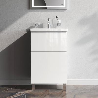 Тумба с раковиной 50 AM.PM Gem M90FSX0502WG напольная белый глянец