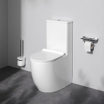 Унитаз-компакт напольный AM.PM Like C808600SC безободковый с сиденьем микролифт, белый