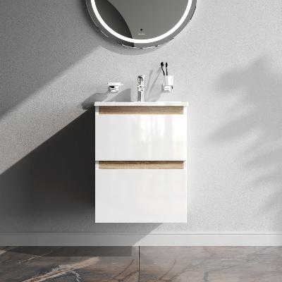 Тумба с раковиной 50 AM.PM X-Joy M85AFHX0502WG подвесная белый глянец