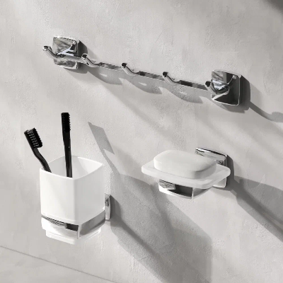 Набор аксессуаров AM.PM Gem хром (крючки, стакан, мыльница)