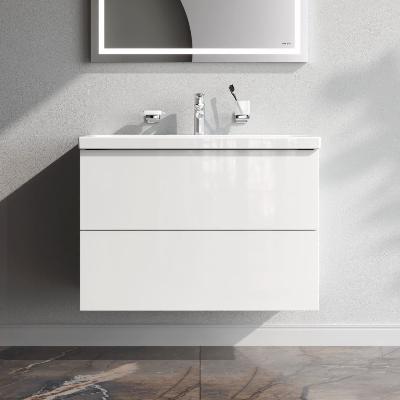 Тумба с раковиной 80 AM.PM Gem M90FHX0802WG подвесная белый глянец