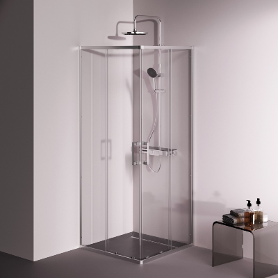 Душевое ограждение без поддона 80x80 AM.PM Above W9XG-403-8080-MT профиль серебристый