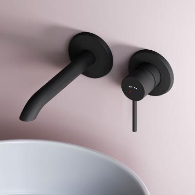 Смеситель для раковины (умывальника) AM.PM Libre F6072622 черный встраиваемый