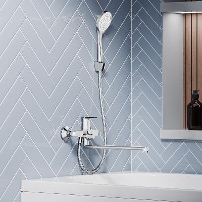 Смеситель для ванны и душа AM.PM Fortuna 459500000LM с душевым набором, хром