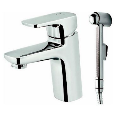 Смеситель для раковины (умывальника) AM.PM Spirit F7003000 с гигиеническим душем, хром