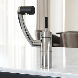 Смеситель для кухни Damixa Arc 290007464 3D с поворотным изливом, хром