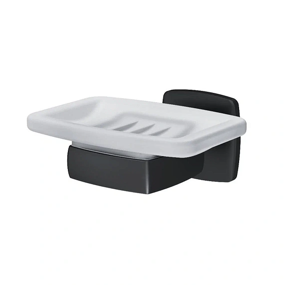 Мыльница стеклянная настенная AM.PM Gem A9034222 черная-5