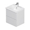 Тумба с раковиной 50 AM.PM Gem M90FHX0502WG подвесная белый глянец