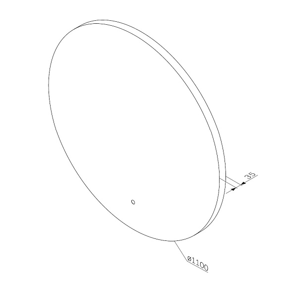 Зеркало с подсветкой в ванную круглое 110 AM.PM X-Joy M85MOX41101S сенсорное-2