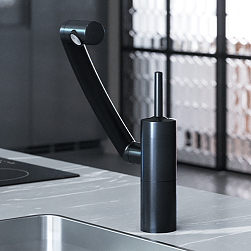 Смеситель для кухни Damixa Arc 290007364 3D с поворотным изливом, черный