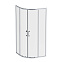 Душевое ограждение без поддона 90x90 AM.PM Above W9XG-401-9090-MT профиль серебристый