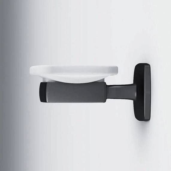 Мыльница стеклянная настенная AM.PM Gem A9034222 черная-2