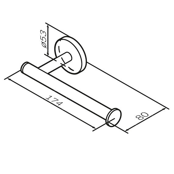 Держатель для туалетной бумаги настенный AM.PM X-Joy A85A34199 золото-6
