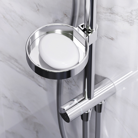 Душевая система AM.PM Inspire 2.0 F0750A100 стойка с тропическим душем, хром-2