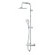 Душевая система AM.PM X-Joy F0785A400 стойка с тропическим душем, термостатом, смесителем, хром
