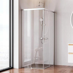 Душевое ограждение без поддона 80x100 AM.PM X-Joy W94G-403-100280-MT1K профиль серебристый