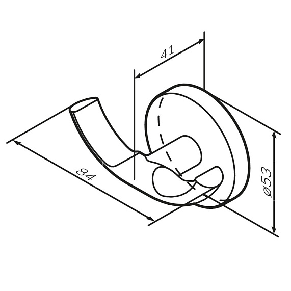 Крючок для полотенец двойной AM.PM X-Joy A85A35644 розовое золото-5