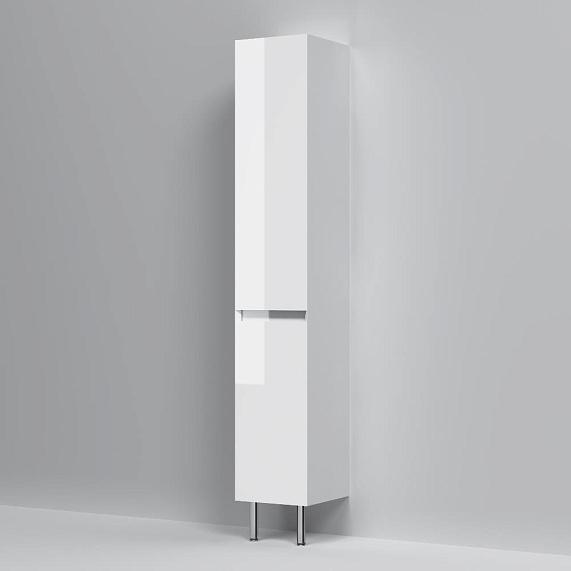 Шкаф-пенал для ванной 35 AM.PM Above M9XCSR0352WG напольный, правый, белый глянцевый-3