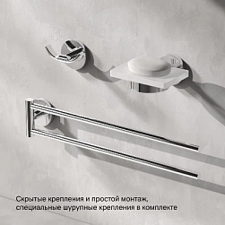 Набор аксессуаров AM.PM X-Joy хром (крючок, мыльница, вешалка)