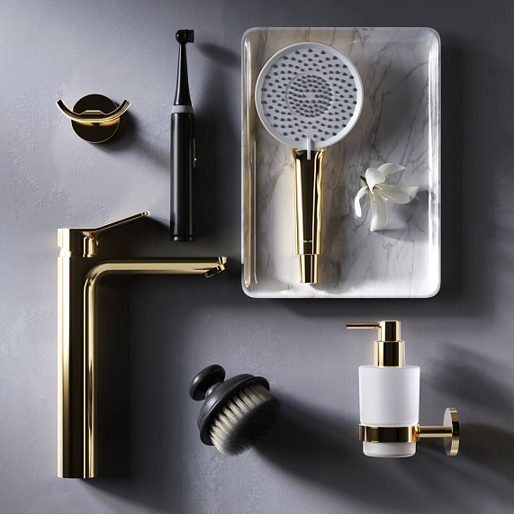 Смеситель для раковины (умывальника) AM.PM X-Joy F85A92099 высокий, золото-2