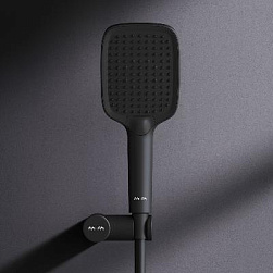 Душевой гарнитур AM.PM Func F0118F022 держатель, шланг, лейка 3 режима, черный