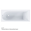 Ванна акриловая 170x75 AM.PM Spirit W72A-170-075W-A2 белая глянцевая