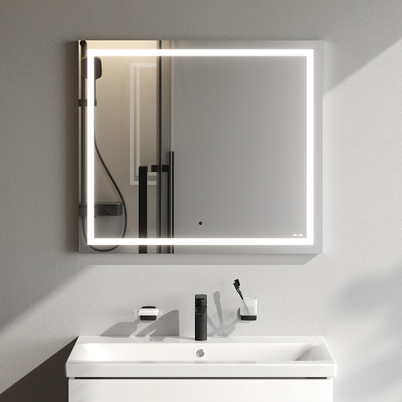 Зеркало с подсветкой в ванную прямоугольное 80 AM.PM Gem M91AMOX0801WG сенсорное