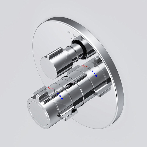 Смеситель для ванны и душа AM.PM X-Joy F85A95600 хром встраиваемый, термостат-3