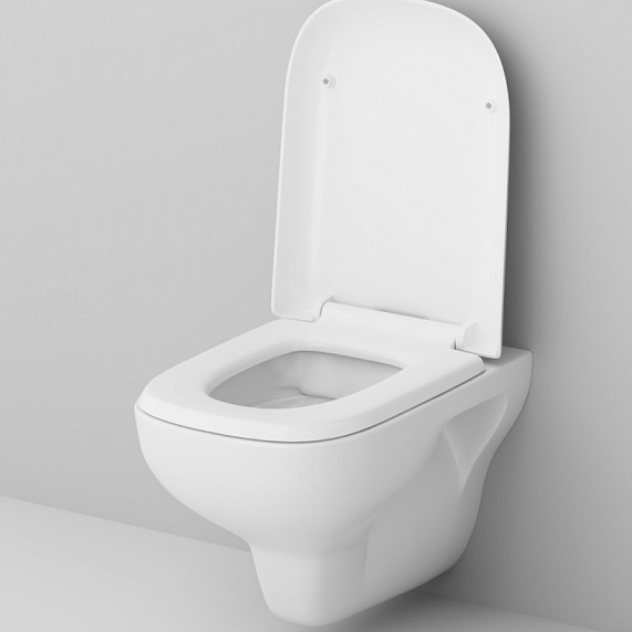 Унитаз подвесной безободковый с инсталляцией AM.PM Like IS48051.801700 сиденьем микролифт, хром пневм. клавишей-3