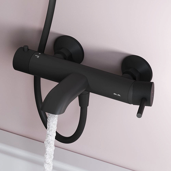 Смеситель для ванны и душа AM.PM Libre F6010022 черный-1