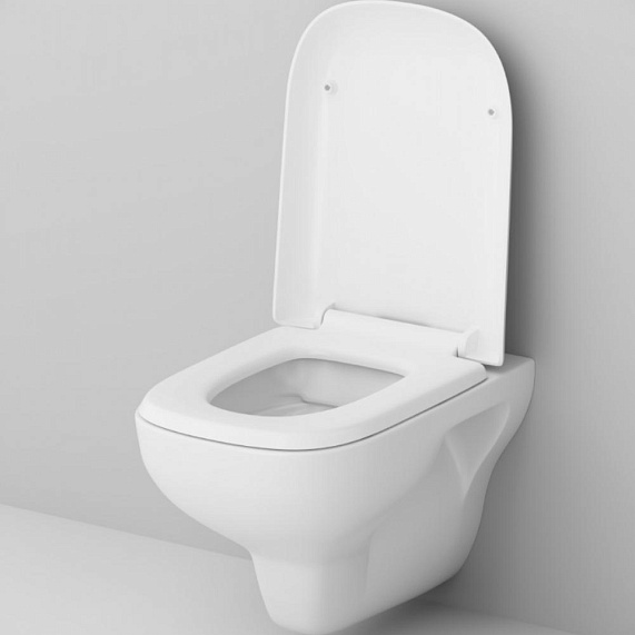 Унитаз подвесной безободковый с инсталляцией AM.PM Like IS48001.801700 сиденьем микролифт, белой пневм. клавишей-3