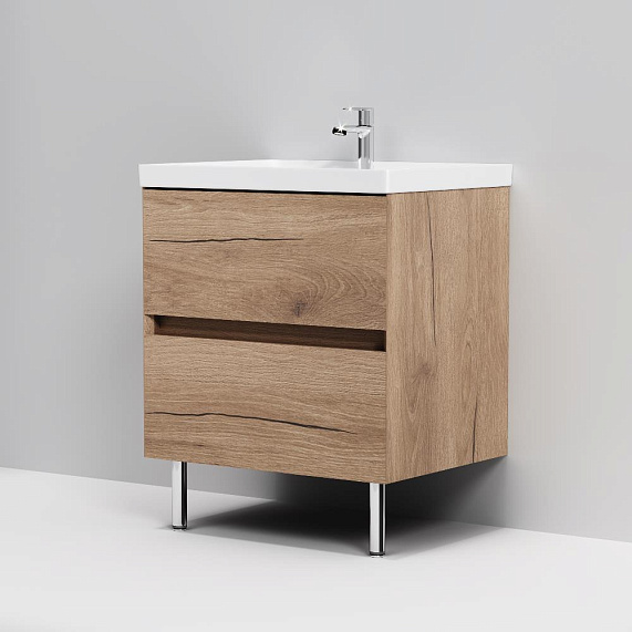 Тумба с раковиной 60 AM.PM Above M9X-FSX0602OF-WCC0600WG напольная, под дерево-7