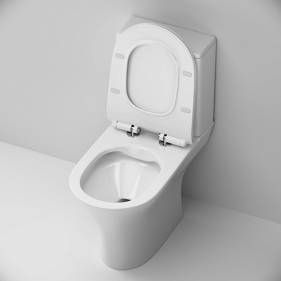 Унитаз напольный AM.PM Sense C748600SC безободковый с сиденьем микролифт, белый-6