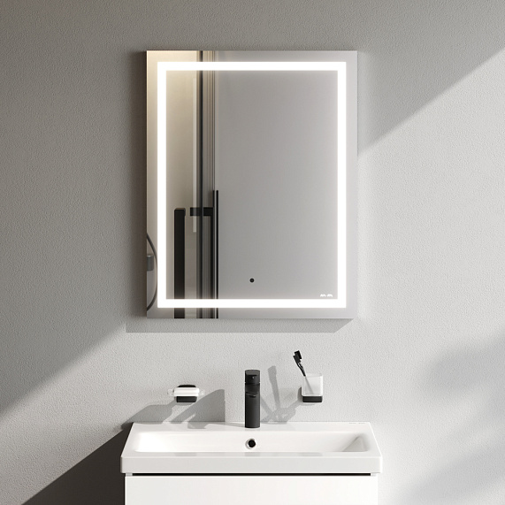 Зеркало с подсветкой в ванную прямоугольное 55 AM.PM Gem M91AMOX0551WG сенсорное