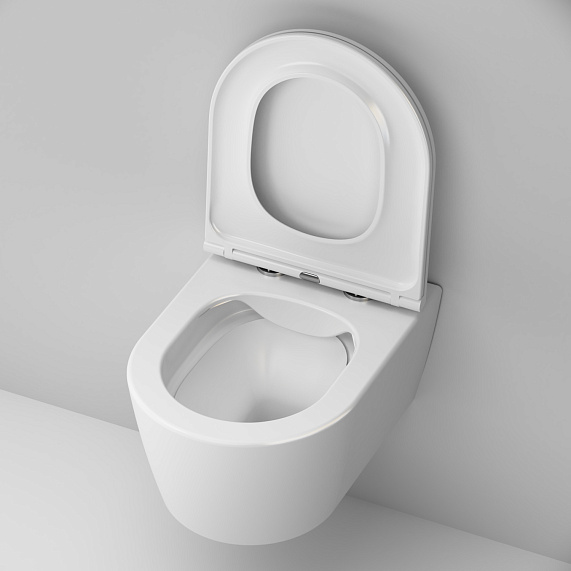 Унитаз подвесной AM.PM Func C8F1700SC безободковый с сиденьем микролифт, белый-4