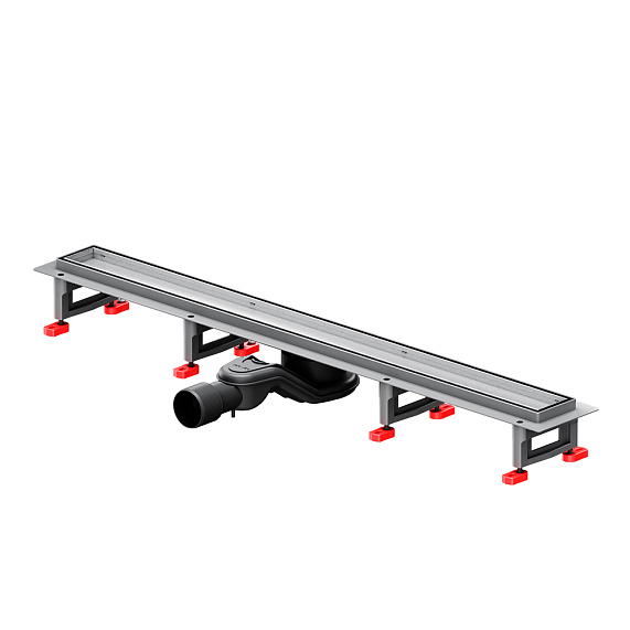 Душевой трап (лоток) 80 AM.PM MasterFlow W01SC-U11-080-04SB комбинированный затвор со стальной матовой решеткой под плитку-21