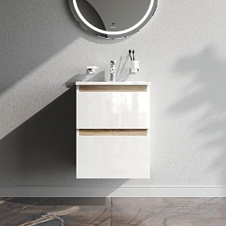 Тумба с раковиной 50 AM.PM X-Joy M85AFHX0502WG подвесная белый глянец