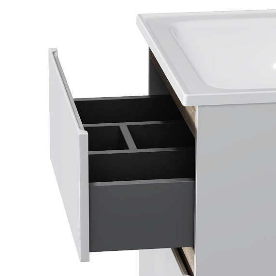 Тумба с раковиной и смесителем 60 AM.PM X-Joy M85AFSX06021WG напольная на ножках белый глянец-5