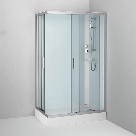 Душевая кабина 120x80 AM.PM Gem W90C-404-12080MT профиль серебристый, низкий поддон-3