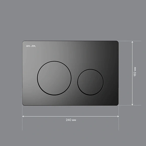 Кнопка смыва для инсталляции AM.PM PrimeFit I090138 механическая черная матовая-4