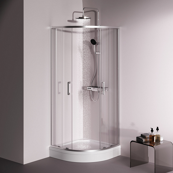 Душевое ограждение без поддона 80x80 AM.PM Above W9XG-401-8080-MT профиль серебристый-4