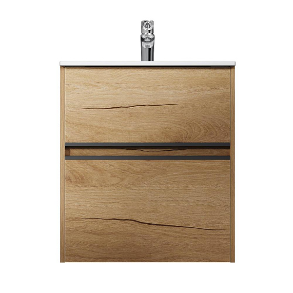 Тумба с раковиной 60 AM.PM Sense M7BFUX0602OF подвесная/напольная на ножках, светлое дерево-7