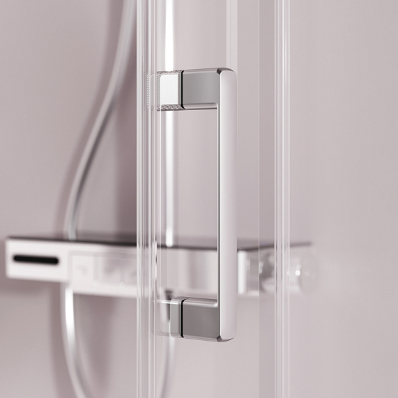 Душевое ограждение без поддона 100x100 AM.PM Above W9XG-403-100100-MT профиль серебристый-6