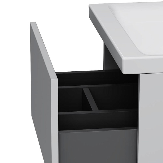 Тумба с раковиной 50 AM.PM Gem M90FHX0502WG подвесная белый глянец-5