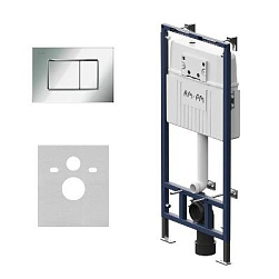 Инсталляция для подвесного унитаза AM.PM MasterFit I012710.0231 с механ. клавишей ProC S серебристый