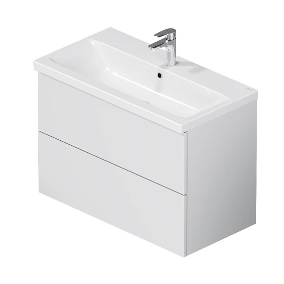 Тумба с раковиной 80 AM.PM Gem M90FHX0802WG подвесная белый глянец-6