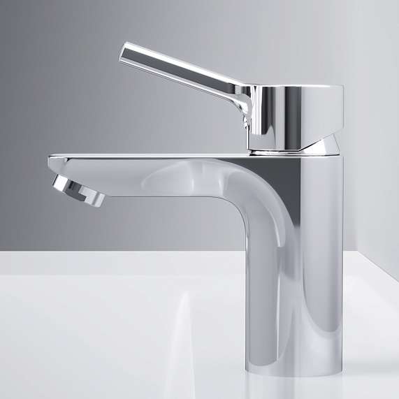 Смеситель для раковины (умывальника) AM.PM X-Joy F85A82100 с донным клапаном, хром-4