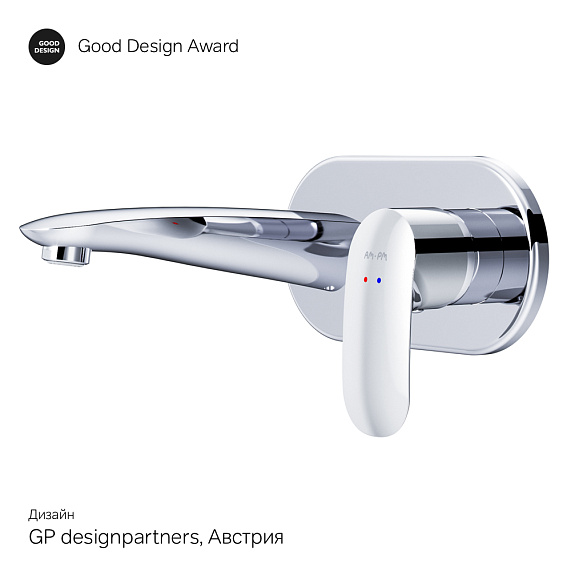 Смеситель для раковины (умывальника) AM.PM Like F8072200 хром встраиваемый-9