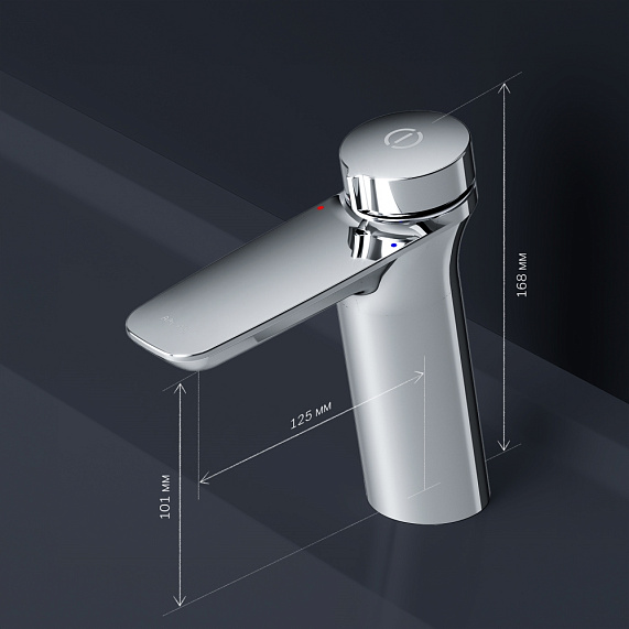 Смеситель для раковины (умывальника) AM.PM Inspire 2.0 F50A02500 хром-7