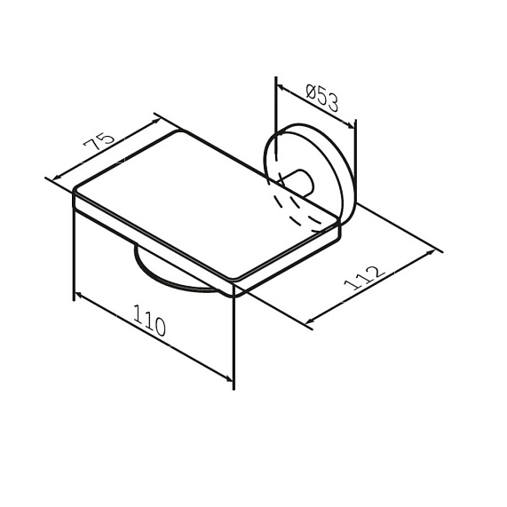 Мыльница стеклянная настенная AM.PM X-Joy A85A34299 золото-6
